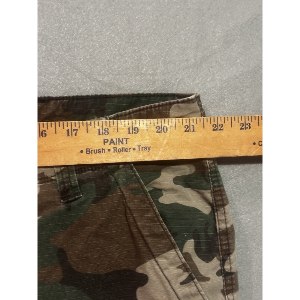 Men's Wrangler Authentics Mens 44x32.5 Relax Fit Stretch Cargo Pants Camo - Picture 6 of 10